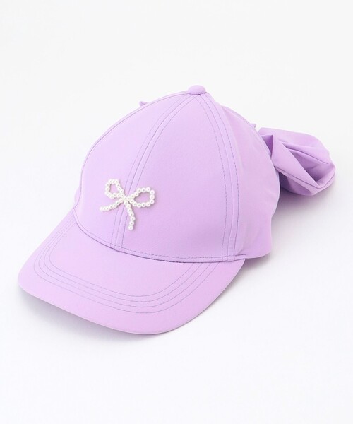 ANY（エニィ）の「【日よけ付き】リボンキャップ（キャップ・キッズ・ブラック系/アイボリー系/ライラック系・54/56/52）」の18枚目の写真