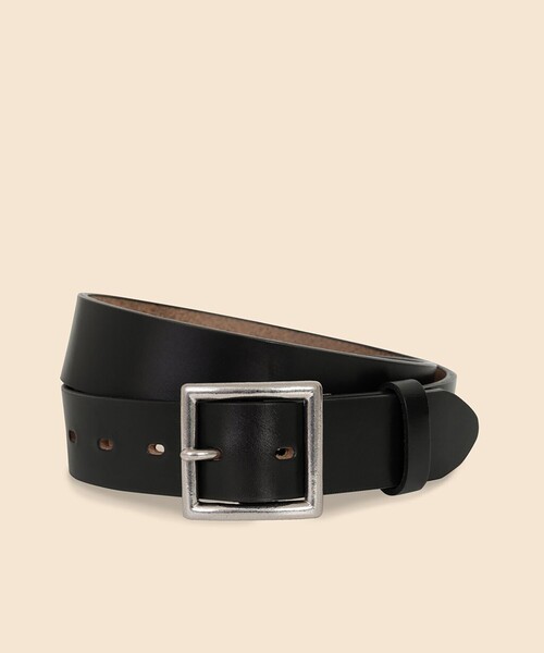 BROOKS BROTHERS(ブルックスブラザーズ)の「クロムエクセルレザー シルバーバックル ベルト(ベルト・メンズ・ブラック・30inch/32inch/38inch/36inch/34inch)」の1枚目の写真