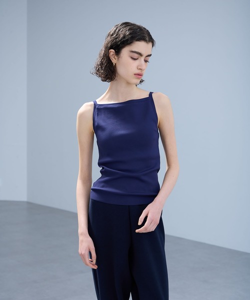 N.O.R.C（ノーク）の「カップ付きニットトップス【BEAUTY AIRY】（キャミソール・レディース・ブラック/レッド/ネイビー・フリー）」の2枚目の写真