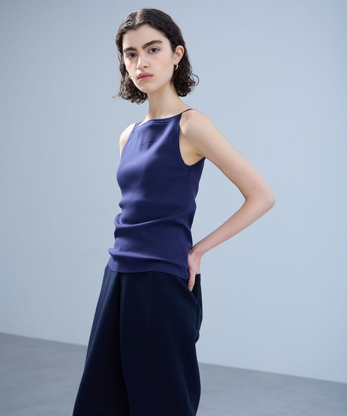 N.O.R.C（ノーク）の「カップ付きニットトップス【BEAUTY AIRY】（キャミソール・レディース・ブラック/レッド/ネイビー・フリー）」の4枚目の写真