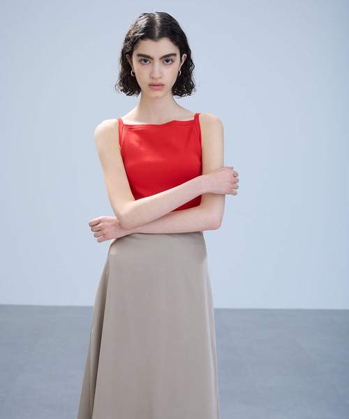 N.O.R.C（ノーク）の「カップ付きニットトップス【BEAUTY AIRY】（キャミソール・レディース・ブラック/レッド/ネイビー・フリー）」の6枚目の写真