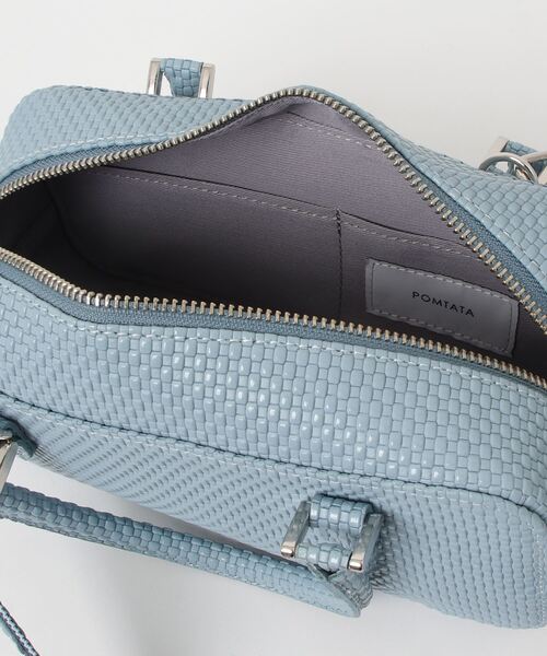 POMTATA（ポンタタ）の「POMTATA/ポンタタ/TONE mini Boston（ボストンバッグ・レディース・ブルー/ライトグレー/パープル・F）」の6枚目の写真