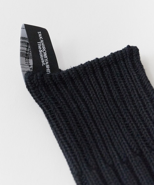 TAKAHIROMIYASHITATheSoloIst.（タカヒロミヤシタザソロイスト）の「TAKAHIROMIYASHITATheSoloIst./タカヒロミヤシタザソロイスト.×decka Quality socks/デカクオリティソックス middleweight ribbed mid socks. 靴下（ソックス/靴下・メンズ・ブラック/ホワイト・25-28）」の14枚目の写真