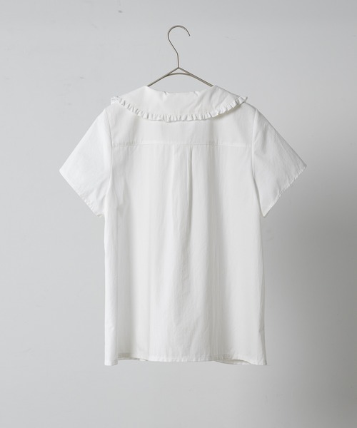 セール】frill round collar blouse / フリルラウンドカラー