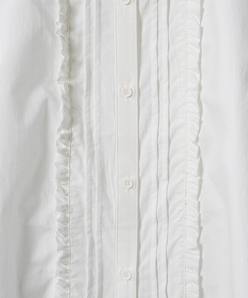 セール】frill round collar blouse / フリルラウンドカラー