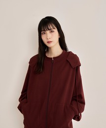 【Nora Lily】Emboss Full Zip Parka