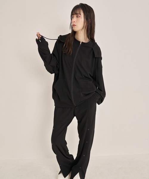 Nora Lily（ノラリリー）の「【Nora Lily】Emboss Full Zip Parka（パーカー・メンズ・ブラック/カーキ/ブラウン・FREE）」の13枚目の写真