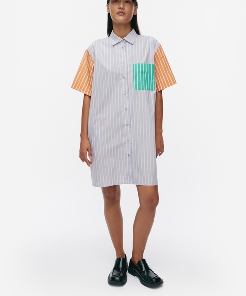 ブラウス シャツ 「kioski」 Piccolo / jokapoika  shirt レディース メンズ marimekko ブラウス シャツ 「kioski」 Piccolo / jokapoika