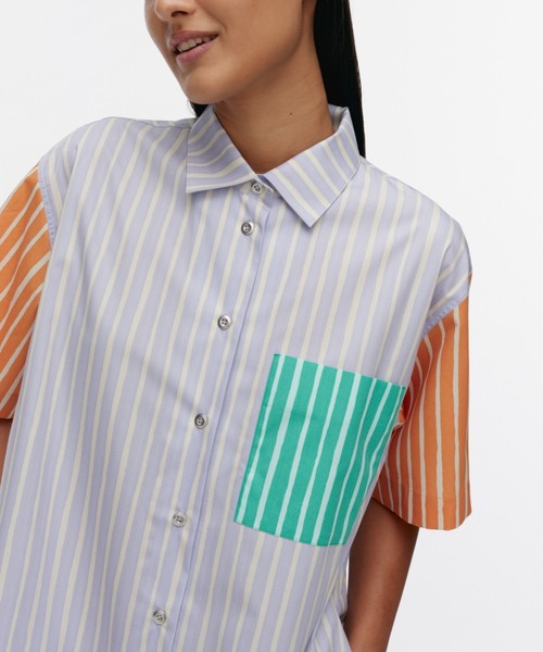 marimekko - Jokamekko Kioski シャツワンピース marimekko（マリメッコ）の「【kioski】Jokapoika / cotton