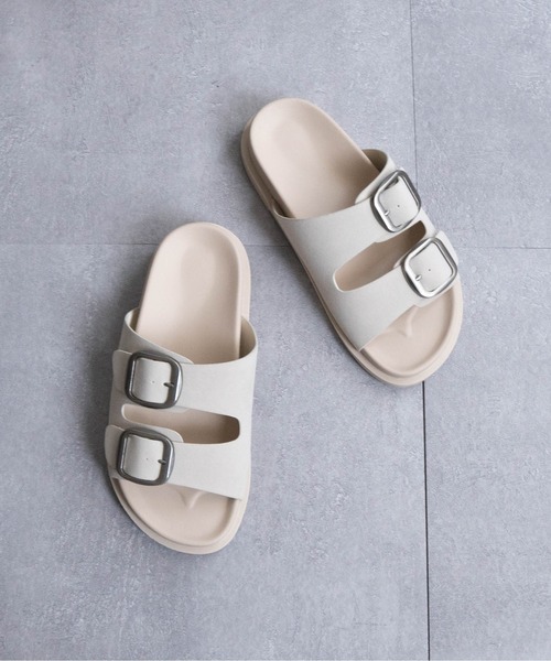 Fabby fabby（ファビィーファビィー）の「2ベルトコンフォートサンダル（サンダル・レディース・ベージュ系その他/ブラック系その他/ブラウン系その他/ブラック/ベージュ・MEDIUM/SMALL/LARGE）」の5枚目の写真