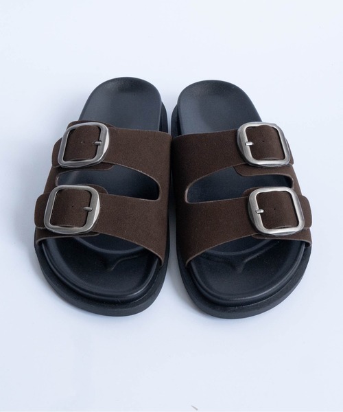 Fabby fabby（ファビィーファビィー）の「2ベルトコンフォートサンダル（サンダル・レディース・ベージュ系その他/ブラック系その他/ブラウン系その他/ブラック/ベージュ・MEDIUM/SMALL/LARGE）」の15枚目の写真