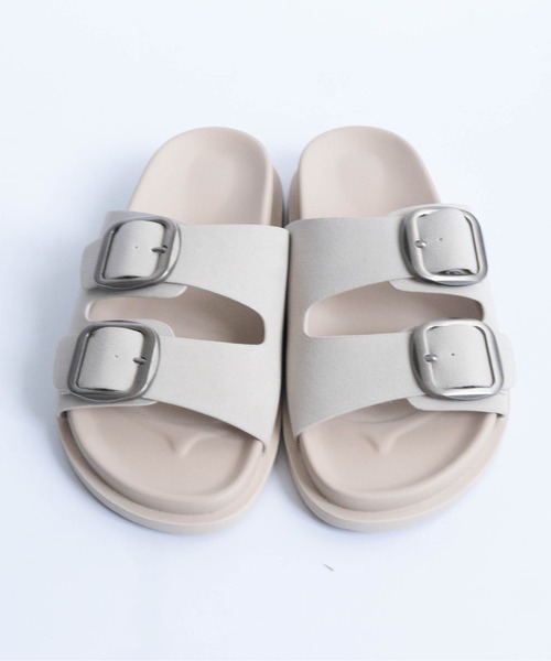 Fabby fabby（ファビィーファビィー）の「2ベルトコンフォートサンダル（サンダル・レディース・ベージュ系その他/ブラック系その他/ブラウン系その他/ブラック/ベージュ・MEDIUM/SMALL/LARGE）」の19枚目の写真