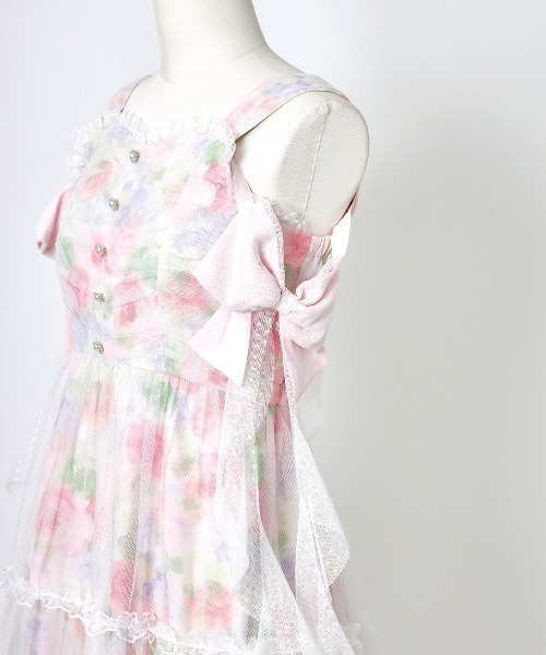 mellfy memory(メルフィーメモリー)の「Angel Playful tulle dress(ワンピース・レディース・ピンク/マルチ・M/S)」の9枚目の写真