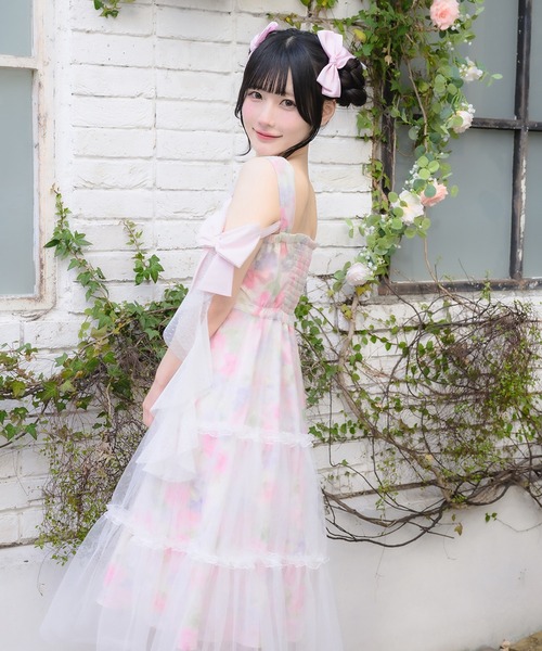 mellfy memory(メルフィーメモリー)の「Angel Playful tulle dress(ワンピース・レディース・ピンク/マルチ・M/S)」の21枚目の写真