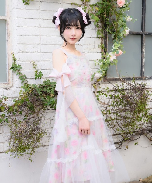mellfy memory(メルフィーメモリー)の「Angel Playful tulle dress(ワンピース・レディース・ピンク/マルチ・M/S)」の20枚目の写真