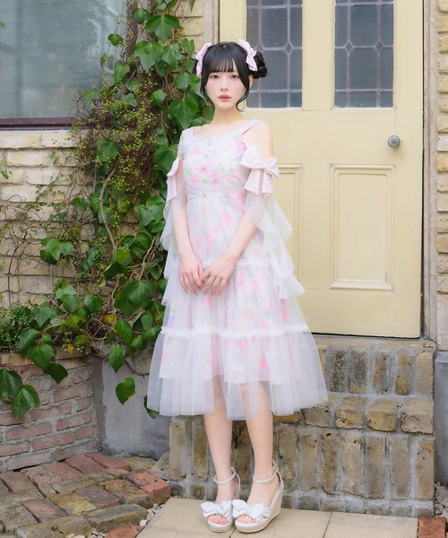 mellfy memory(メルフィーメモリー)の「Angel Playful tulle dress(ワンピース・レディース・ピンク/マルチ・M/S)」の22枚目の写真