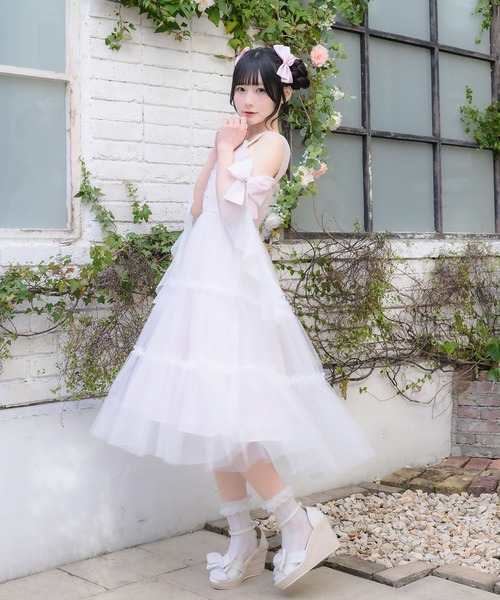 ワンピース mellfy memory angel playful tulle dress Angel Playful tulle dress（ワンピース）｜mellfy memory