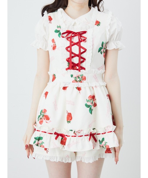 Ank Rouge（アンクルージュ）の「STRAWBERRY SYNDROME プリンセスSETUP（ワンピース・レディース・ピンク/ブラック/アイボリー・M）」の9枚目の写真