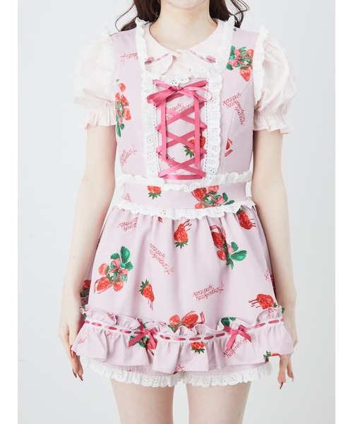 Ank Rouge（アンクルージュ）の「STRAWBERRY SYNDROME プリンセスSETUP（ワンピース・レディース・ピンク/ブラック/アイボリー・M）」の18枚目の写真