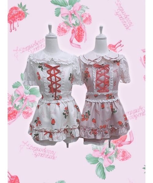 Ank Rouge（アンクルージュ）の「STRAWBERRY SYNDROME プリンセスSETUP（ワンピース・レディース・ピンク/ブラック/アイボリー・M）」の21枚目の写真