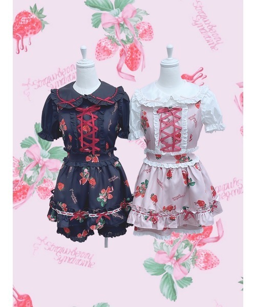 Ank Rouge（アンクルージュ）の「STRAWBERRY SYNDROME プリンセスSETUP（ワンピース・レディース・ピンク/ブラック/アイボリー・M）」の22枚目の写真
