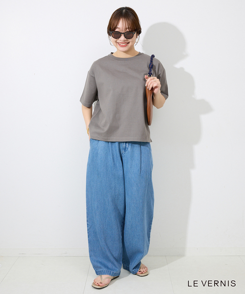 LE VERNIS(ル・ベルニ)の「LE VERNIS/ル ベルニ Paracord moon bag S 244-210510(ショルダーバッグ・レディース・ブラック/キャメル・FREE)」の7枚目の写真