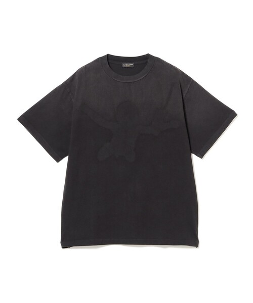 Tシャツ　半袖　黒　F 美品] アビトーキョー Tシャツ 半袖 黒 型押し F ユニセックス