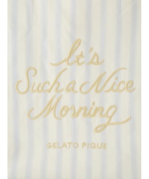gelato pique（ジェラートピケ）の「ストライプ柄miniエコバッグ（エコバッグ/サブバッグ・レディース・ネイビー/イエロー/ブルー・FREE）」の8枚目の写真