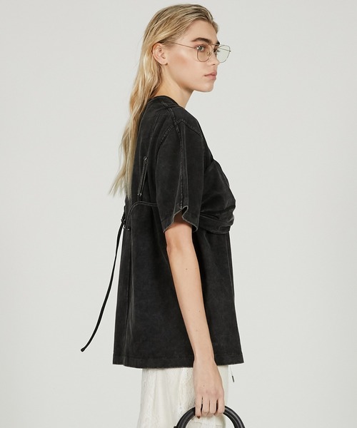 PRANK PROJECT（プランクプロジェクト）の「ブラレットレイヤードTEE / Bralette Layered Tee（Tシャツ/カットソー・レディース・ブラウン/ホワイト/ブラック・FREE）」の12枚目の写真