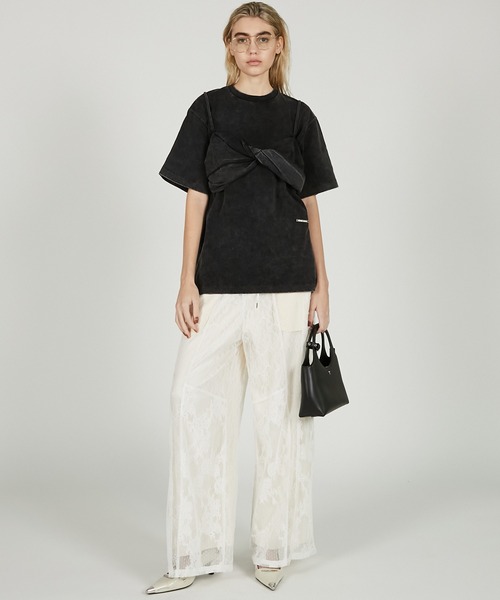 PRANK PROJECT（プランクプロジェクト）の「ブラレットレイヤードTEE / Bralette Layered Tee（Tシャツ/カットソー・レディース・ブラウン/ホワイト/ブラック・FREE）」の18枚目の写真