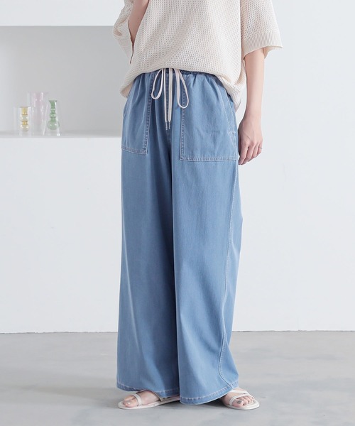 n'OrLABEL（ノアールレーベル）の「【機能素材】『ジャージーデニムベイカーパンツ』（デニムパンツ・レディース・ブルー/ネイビー/ライトブルー/ブラック・2/1）」の20枚目の写真