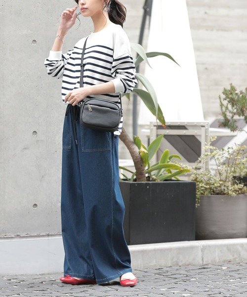 n'OrLABEL（ノアールレーベル）の「【機能素材】『ジャージーデニムベイカーパンツ』（デニムパンツ・レディース・ブルー/ネイビー/ライトブルー・2/1）」の22枚目の写真