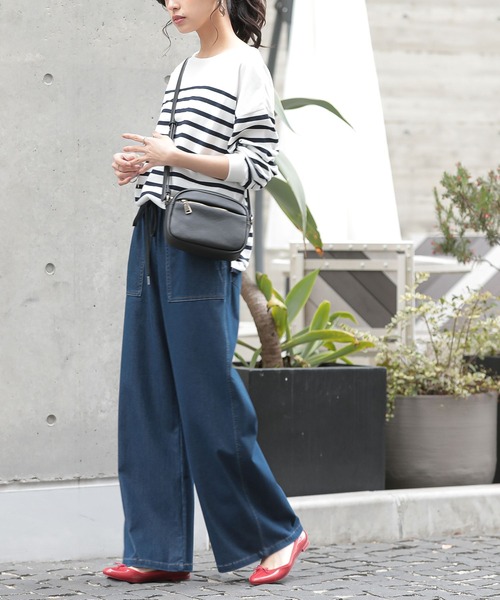 n'OrLABEL（ノアールレーベル）の「【機能素材】『ジャージーデニムベイカーパンツ』（デニムパンツ・レディース・ブルー/ネイビー/ライトブルー/ブラック・2/1）」の18枚目の写真