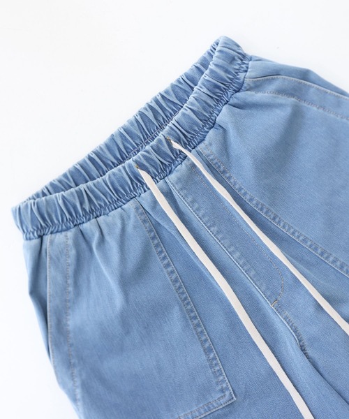 n'OrLABEL（ノアールレーベル）の「【機能素材】『ジャージーデニムベイカーパンツ』（デニムパンツ・レディース・ブルー/ネイビー/ライトブルー・2/1）」の14枚目の写真