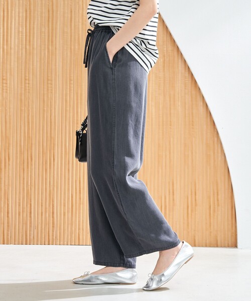 coen(コーエン)の「ライトデニムイージーワイドパンツ(デニムパンツ・レディース・ブラック/コバルトブルー・M/L)」の21枚目の写真