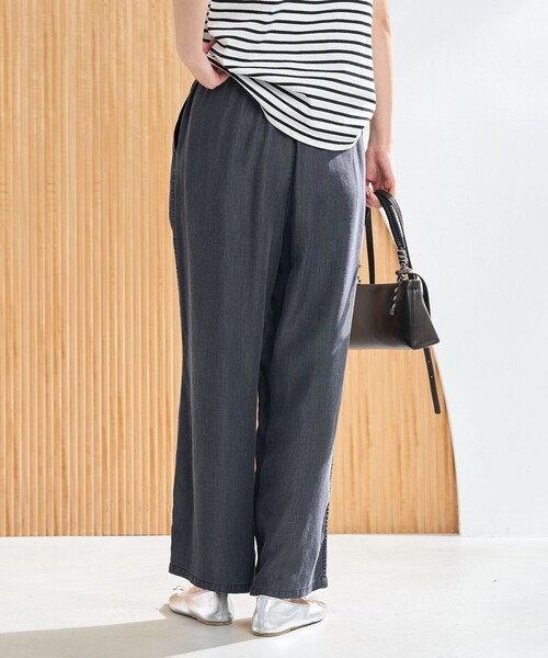 coen(コーエン)の「ライトデニムイージーワイドパンツ(デニムパンツ・レディース・ブラック/コバルトブルー・M/L)」の22枚目の写真