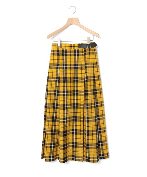 ☆ドイツ発*COS*新作*チェックミディラップスカート/Apricot☆ MidiUmi ミディウミ ラップスカート タータンチェック グリーン