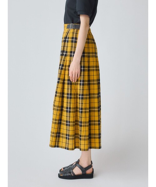 ☆ドイツ発*COS*新作*チェックミディラップスカート/Apricot☆ セール】MidiUmi チェックラップスカート(スカート)|MidiUmi