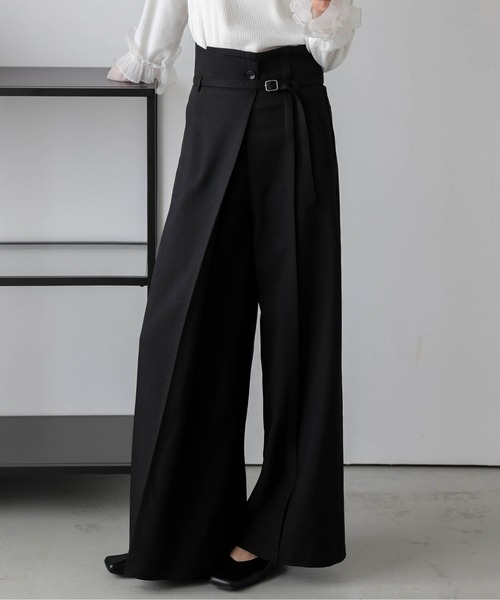 Lajour(ラジュール)の「日本製 ラップデザインパンツ(その他パンツ・レディース・アイボリー/ブラック/ネイビー・L/M)」の11枚目の写真