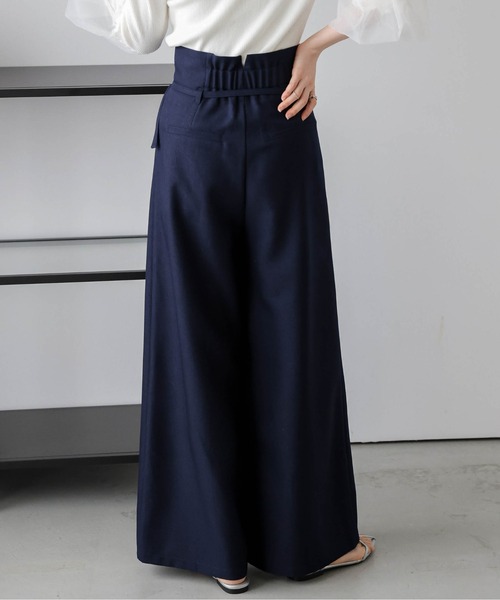 Lajour(ラジュール)の「日本製 ラップデザインパンツ(その他パンツ・レディース・アイボリー/ブラック/ネイビー・L/M)」の4枚目の写真