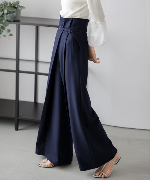 Lajour(ラジュール)の「日本製 ラップデザインパンツ(その他パンツ・レディース・アイボリー/ブラック/ネイビー・L/M)」の19枚目の写真