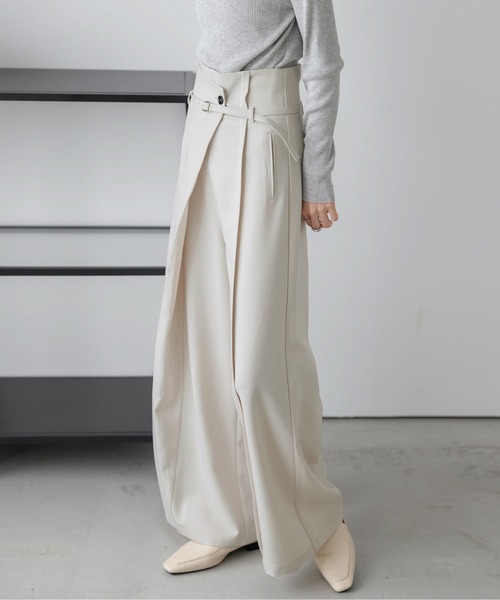 Lajour(ラジュール)の「日本製 ラップデザインパンツ(その他パンツ・レディース・アイボリー/ブラック/ネイビー・L/M)」の20枚目の写真