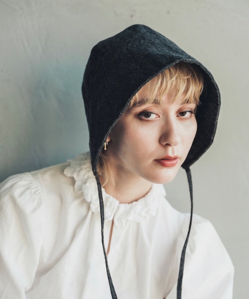 ORIENT MILLINERY（オリエント ミリナリー）の「BONNET【ﾎﾞﾈ】（ハット・レディース・ブラック/キナリ/ブルー/ブラック系その他/ブラウン・FREE）」の3枚目の写真