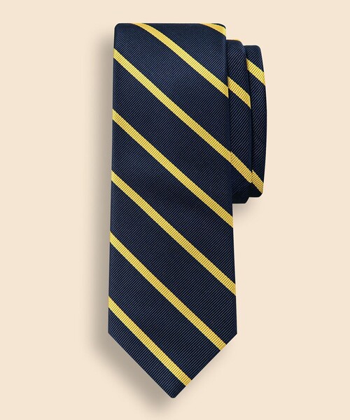 シルク BB#3バーストライプ レップタイ Made in USA（ネクタイ