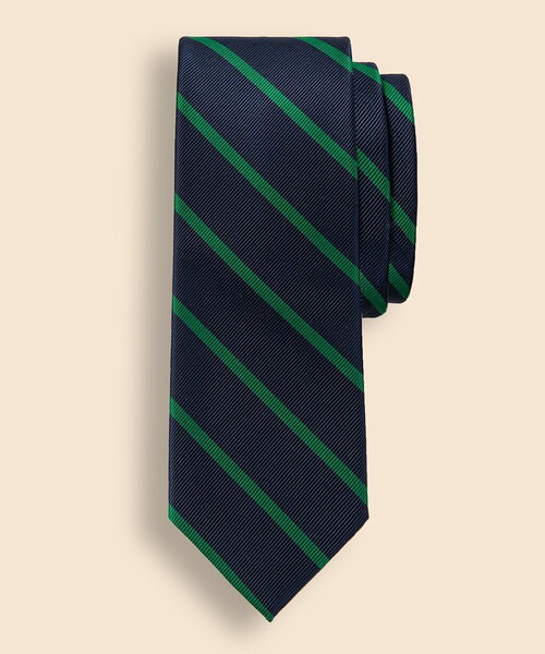 シルク BB#3バーストライプ レップタイ Made in USA（ネクタイ