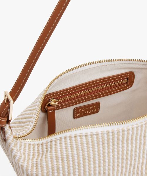 TOMMY HILFIGER（トミーヒルフィガー）の「プレミアムビーチスリングバッグ（ショルダーバッグ・レディース・ベージュ/グリーン・FREE）」の6枚目の写真