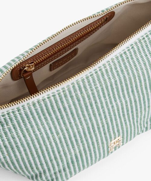 TOMMY HILFIGER（トミーヒルフィガー）の「プレミアムビーチスリングバッグ（ショルダーバッグ・レディース・ベージュ/グリーン・FREE）」の9枚目の写真
