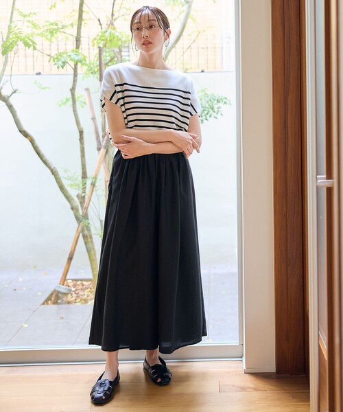 ANY(エニィ)の「【新色追加/14色展開】アクリルガーターフレンチスリーブニット(ニット/セーター・レディース・アイボリー系/ブルー系/ブラック系/イエロー系/グリーン系/ブラック系1/ピンク系/ネイビー系1/ネイビー系/ダルブルー系/ベージュ系2/ベージュ系/レッド系/ブラウン系・F)」の17枚目の写真
