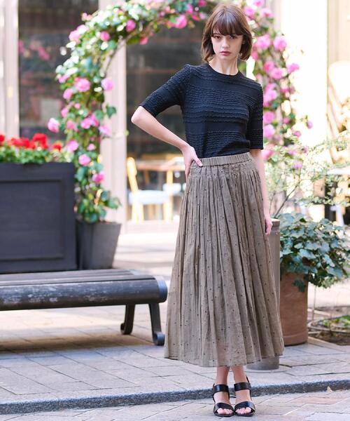 DRESSTERIOR（ドレステリア）の「【洗える/伸縮性】フリルジャージTシャツ（Tシャツ/カットソー・レディース・ブラウン系その他/ブラック/ホワイト・38/36/34）」の14枚目の写真