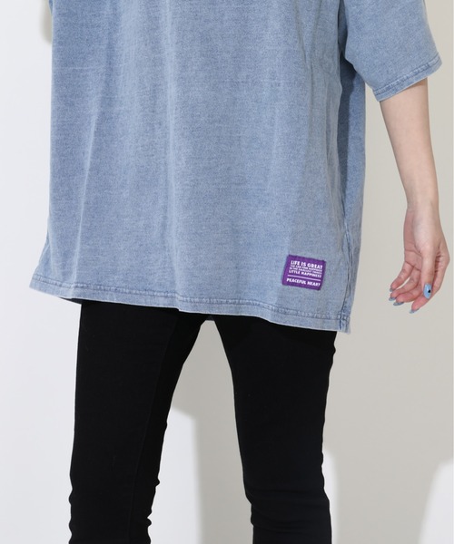 BABYDOLL（ベビードール）の「【綿100％】 親子お揃い 抜染Tシャツ 0498A（Tシャツ/カットソー・メンズ・ターコイズブルー/ブラック・S/M/L/XL）」の9枚目の写真